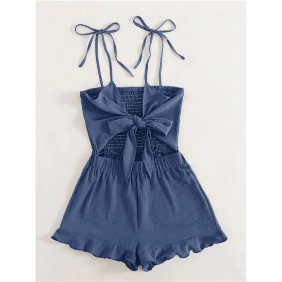 Blue Summer Romper - Picture 3 of 5